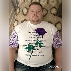 White and Purple Graphic Fresh Laundry TShirt Stay Humble